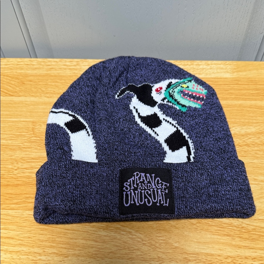 🪲 Beetlejuice Sandworm Adult Beanie Halloween Officially Licensed Tim Burton